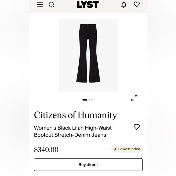 Citizens of Humanity Lilah High Rise Bootcut
In Black 28 - Picture 15 of 16